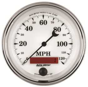 Old Tyme White II™ In-Dash Electric Speedometer